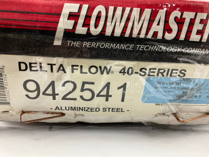 Flowmaster 942541 40 Series Delta Flow Muffler, 2.5'' In / Out, 19'' Long, BLACK