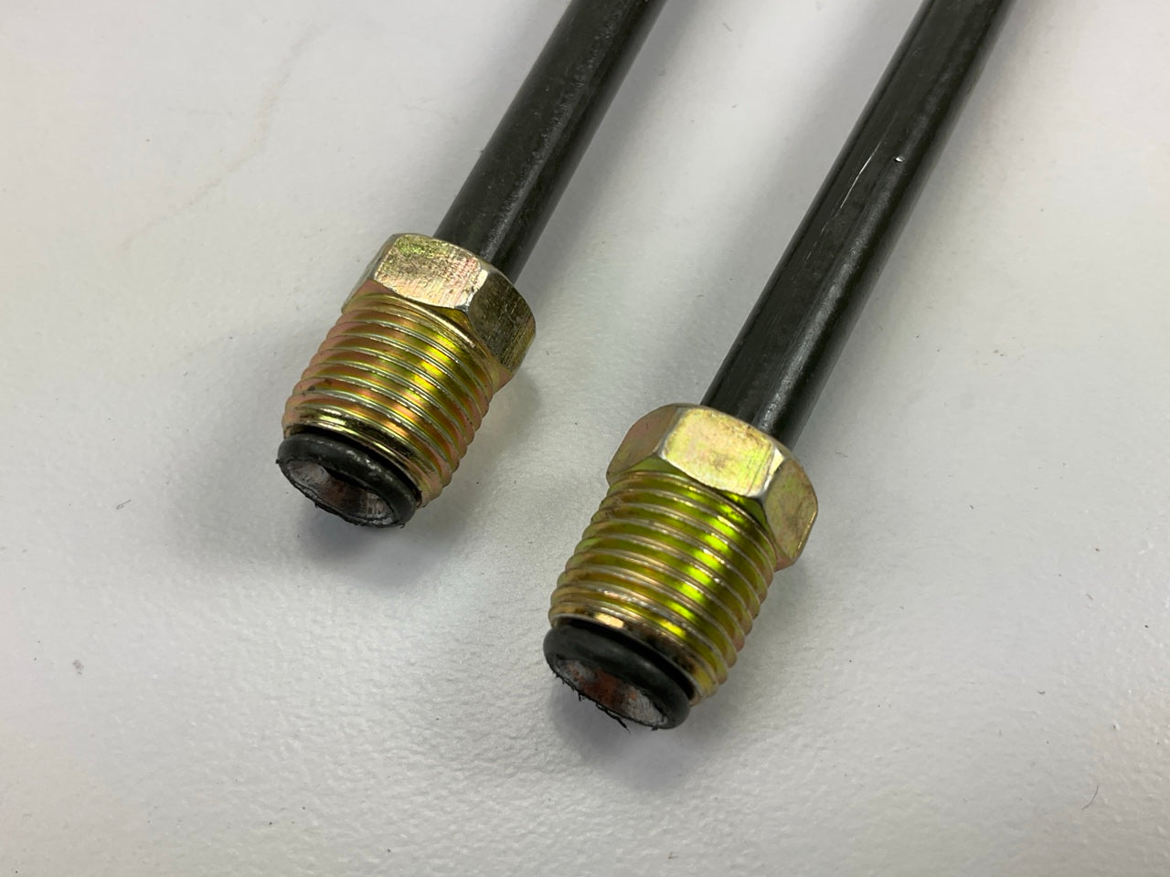 (5) FMSI 3026416 1/4'' Gold Adapter Tube Lines 7/16-24 To 1/2-20 Thread, Set Of 5