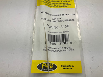 FMSI 3150, 3/8'' X 36'' Tube Male Quick Connector Fuel Line Repair