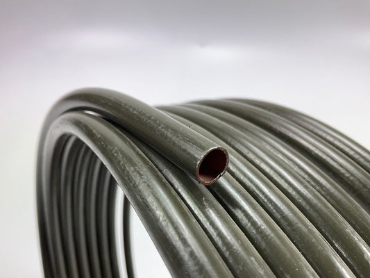 25 FEET - FMSI PVF6 3/8'' PVF Coated Steel Brake, Fuel, Transmission Line Tubing