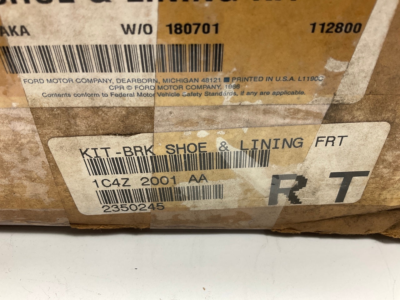 NEW - OEM Ford 1C4Z-2001-AA Front Disc Brake Pads
