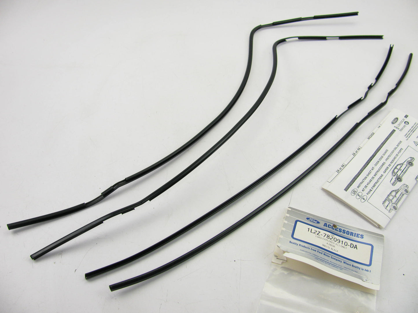 OEM Ford Matte Black 4pc Door Edge Guard Kit 1L2Z7820910DA For 02-03 Explorer 4d