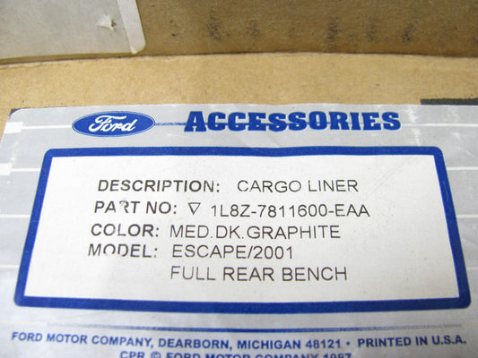 NEW - OEM Ford 1L8Z7811600EAA Rear Cargo Liner 02-04 Escape W/ Rear Bench Seat