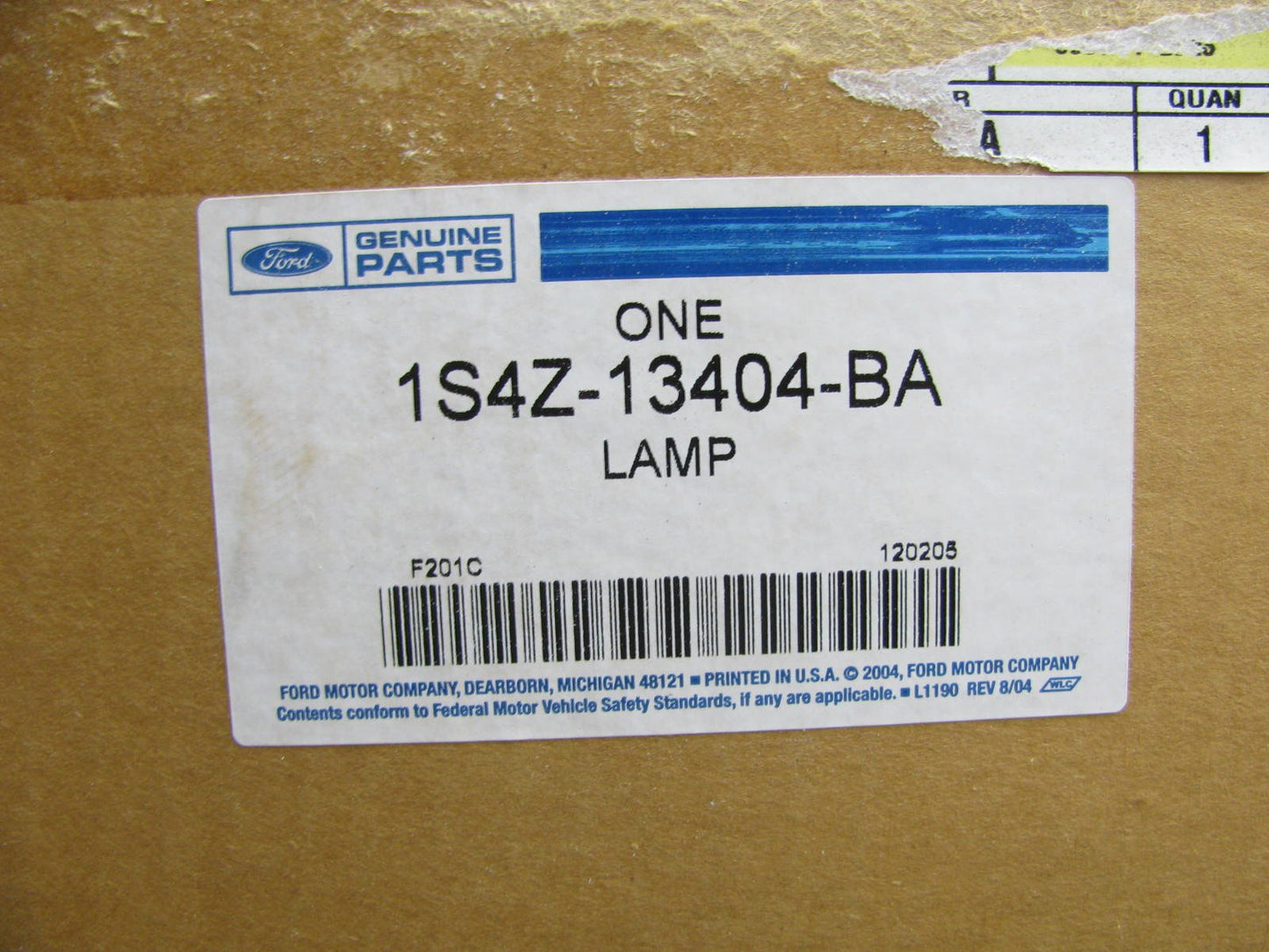 NEW - OEM 2001-2002 Ford Focus SEDAN ONLY Right Tail Light Lamp 1S4Z-13404-BA