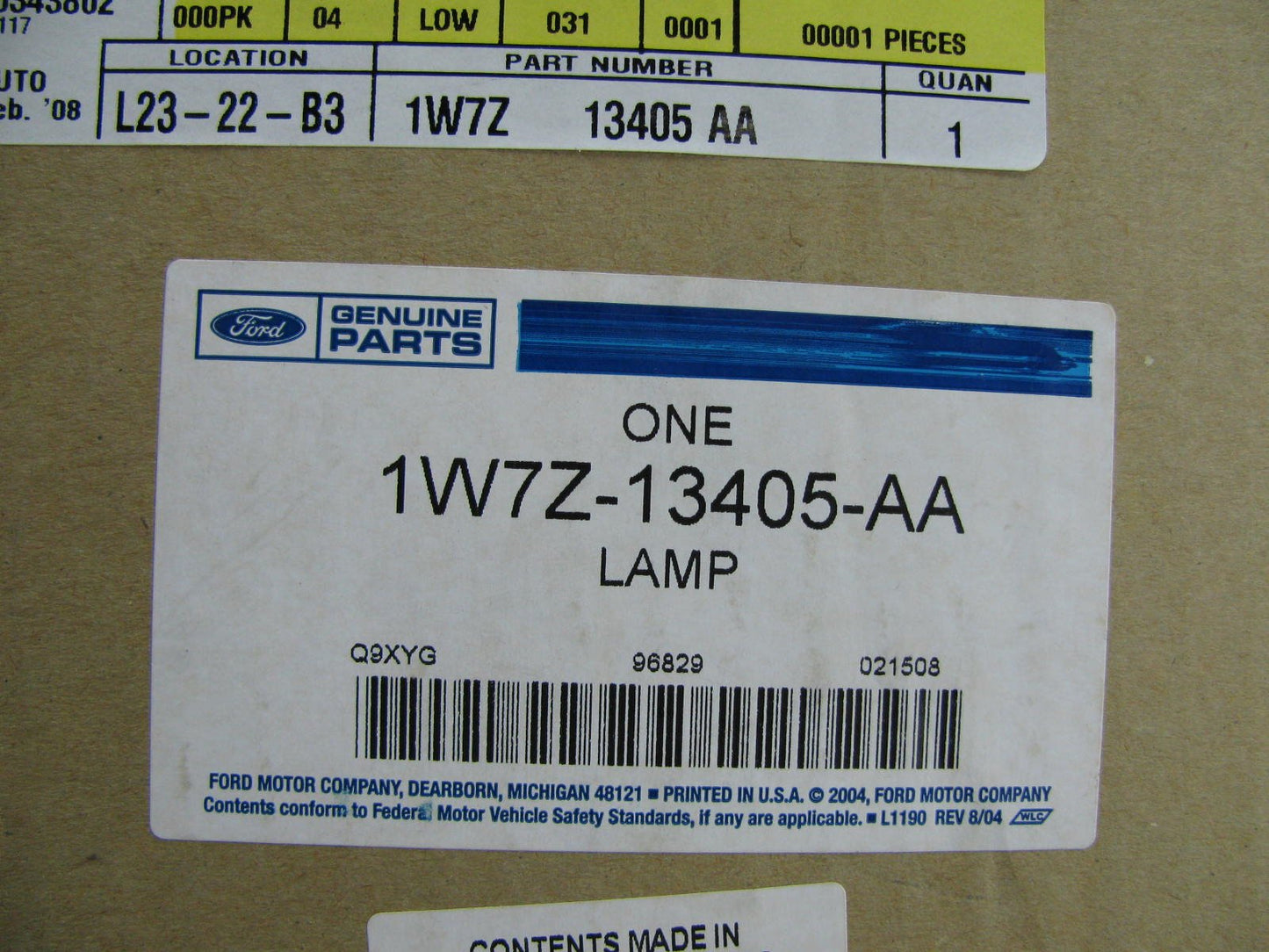NOS - OEM Ford 1W7Z-13405-AA Left Drivers Tail Light Lamp 99-06 Crown Vic POLICE