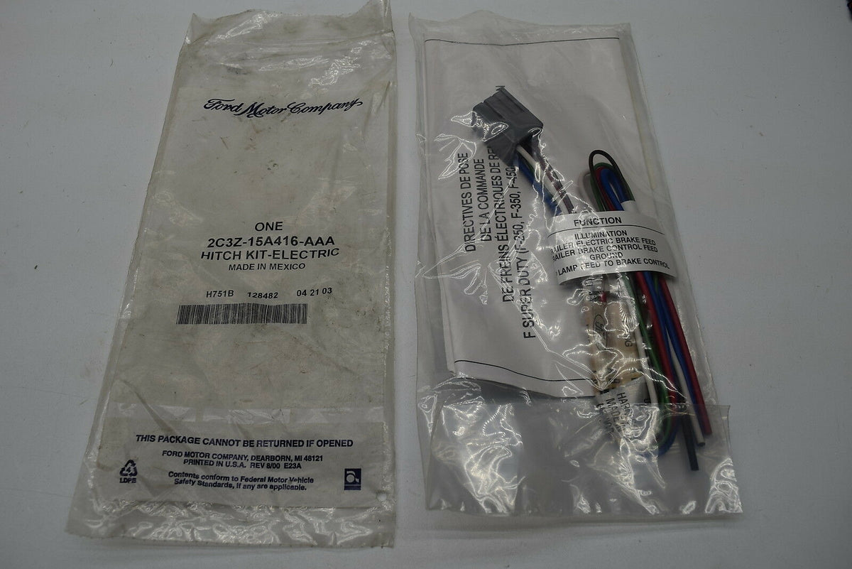 NEW - OEM Ford 2C3Z-15A416-AAA Trailer Brake Wiring Harness