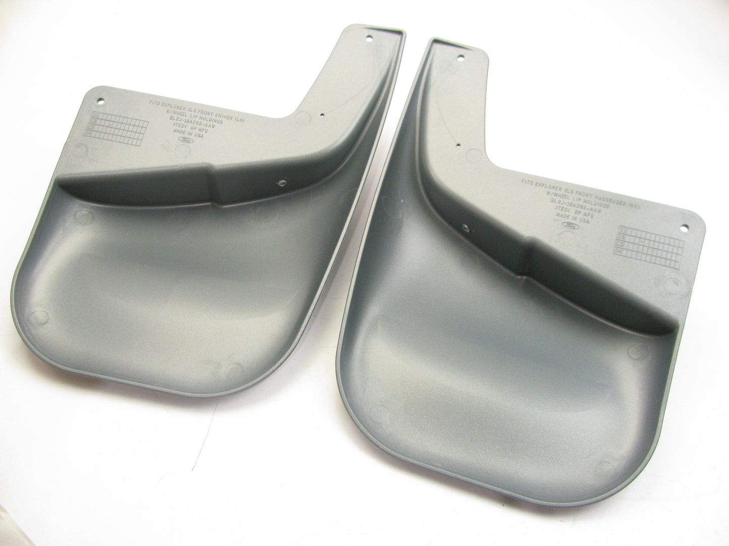 OEM Ford Front Splash Mud Guards 2L2Z16A550AAB - 2002-2003 Explorer (Cool Grey )