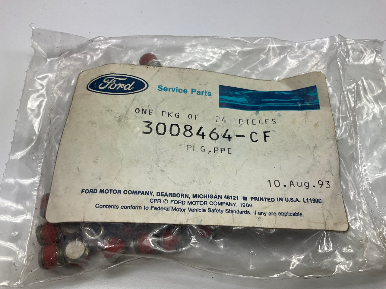 (24) NEW - OEM Ford 3008464-CF Pipe Plug For FD1460 Cummins Diesel
