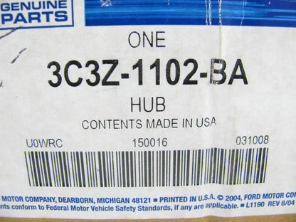 NEW - OEM Ford 3C3Z-1102-BA Front Disc Brake Rotor & Hub Assembly