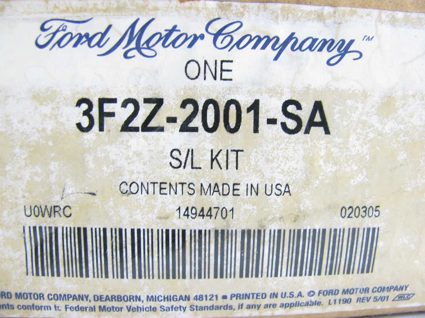 NEW - OEM Ford 3F2Z-2001-SA Front Brake Pads - 2004-2007 Freestar & Monterey