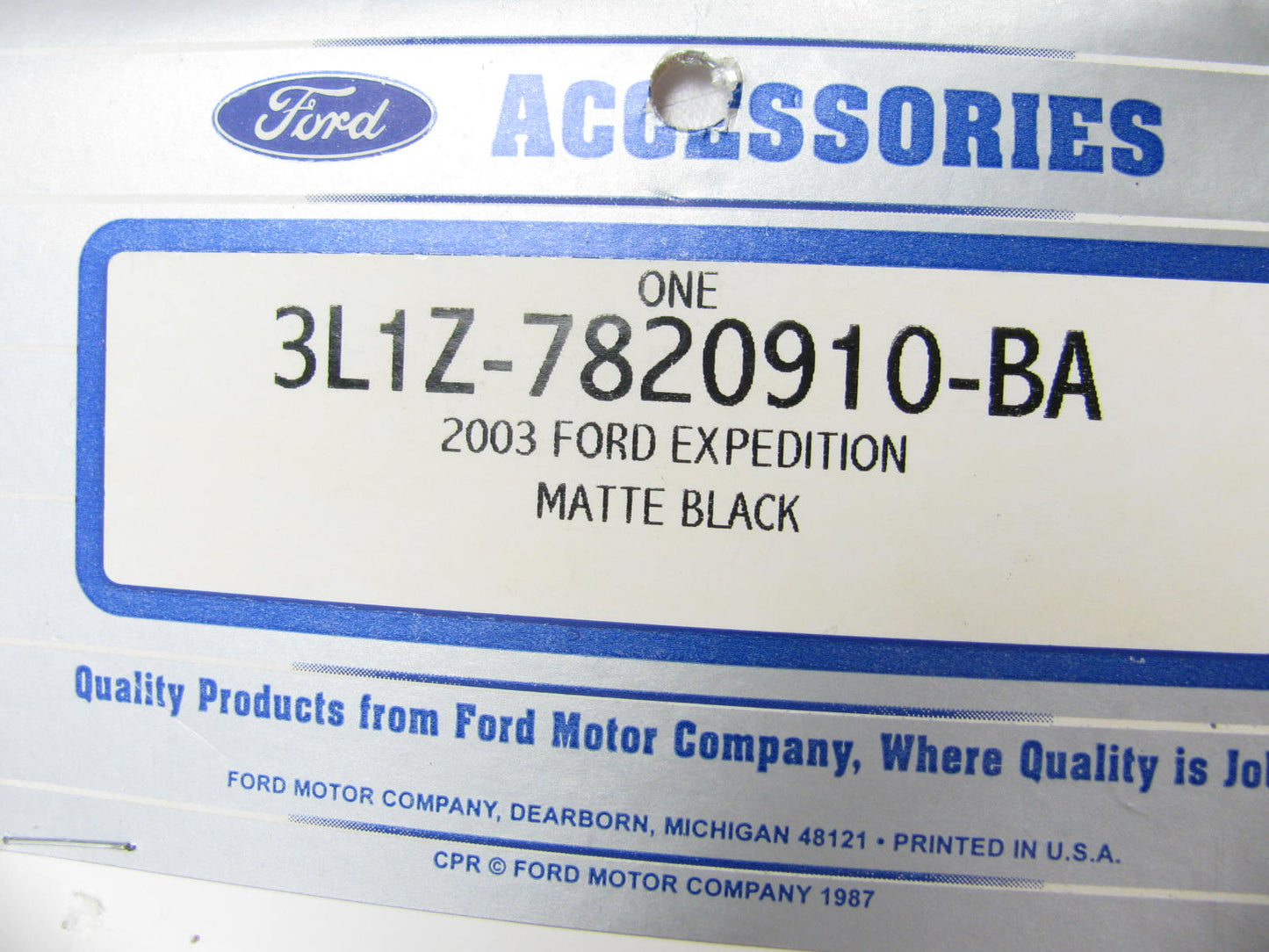 OEM Ford 4pc Matte Black Door Edge Guard Set 3L1Z7820910BA For 03-04 Expedition