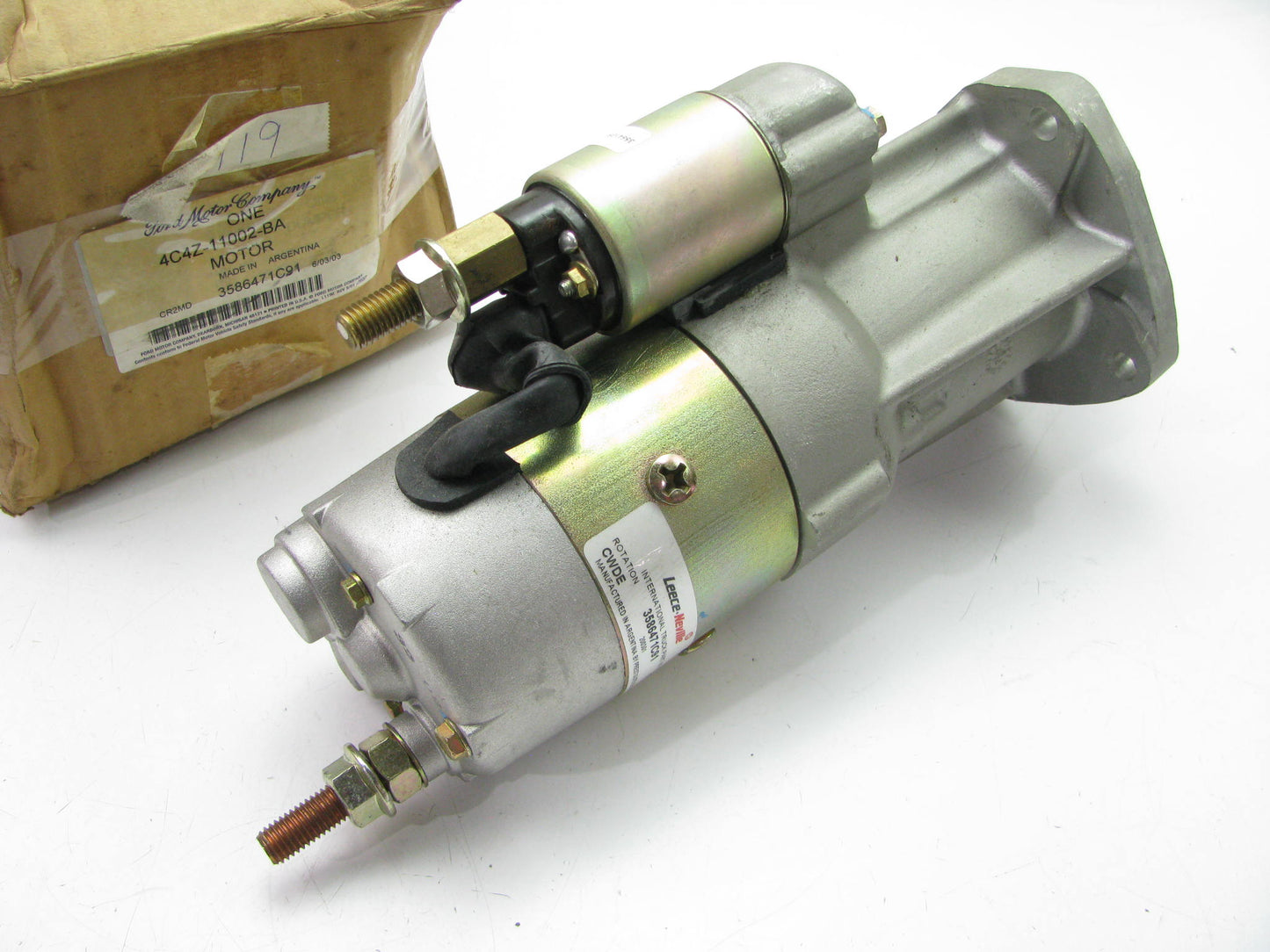 NEW - OEM Ford 4C4Z-11002-BA Starter Motor - 3586471C91