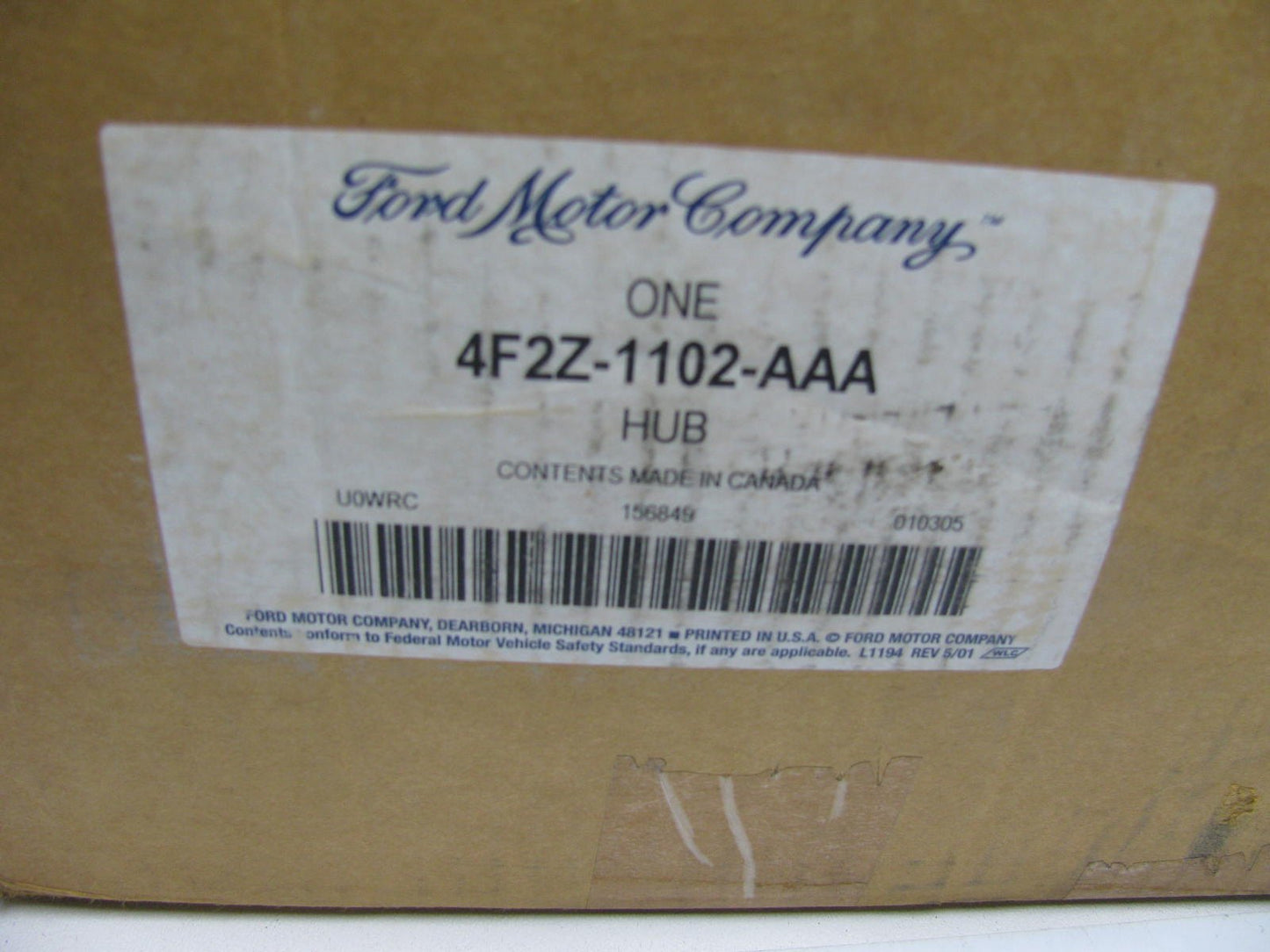 NEW - OEM Ford 4F2Z-1102-AAA Front Right Brake Rotor 2004-2007 Monterey Freestar