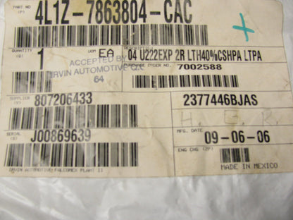 NEW Ford 4L1Z-7863804-CAC REAR RIGHT Seat Cushion Cover LEATHER 2004 Expediton