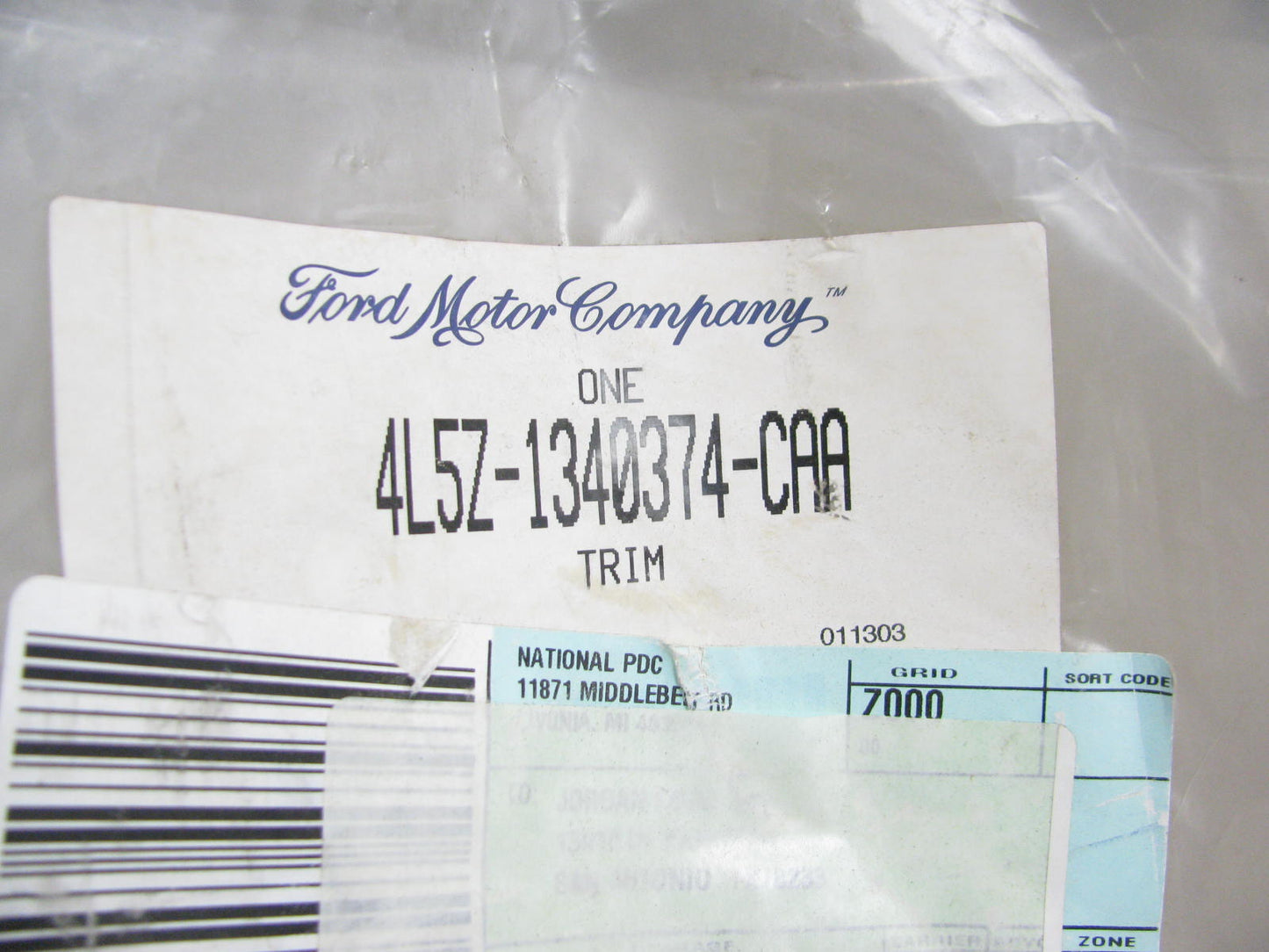 OEM Ford Interior Back Trim Panel 4L5Z1340374CAA For 04-09 Ranger 4-dr SuperCab