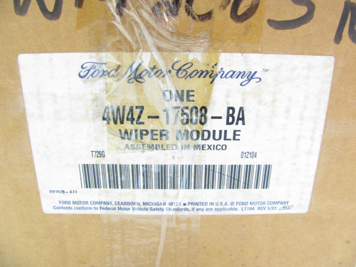 NEW - OEM Ford 4W4Z-17508-BA Windshield Wiper Motor & Linkage