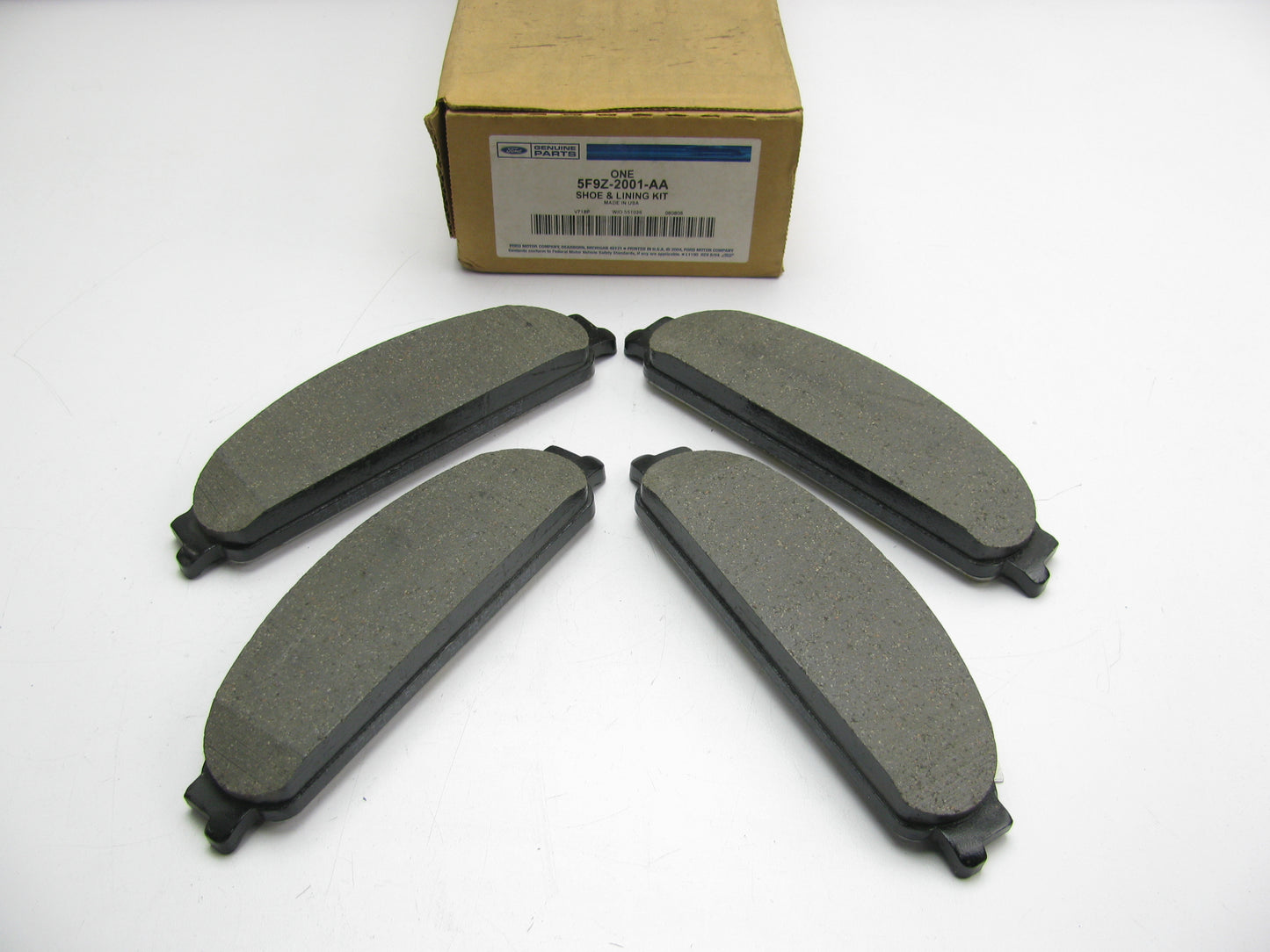 NEW - OEM Ford 5F9Z-2001-AA Ceramic Front Disc Brake Pad Set