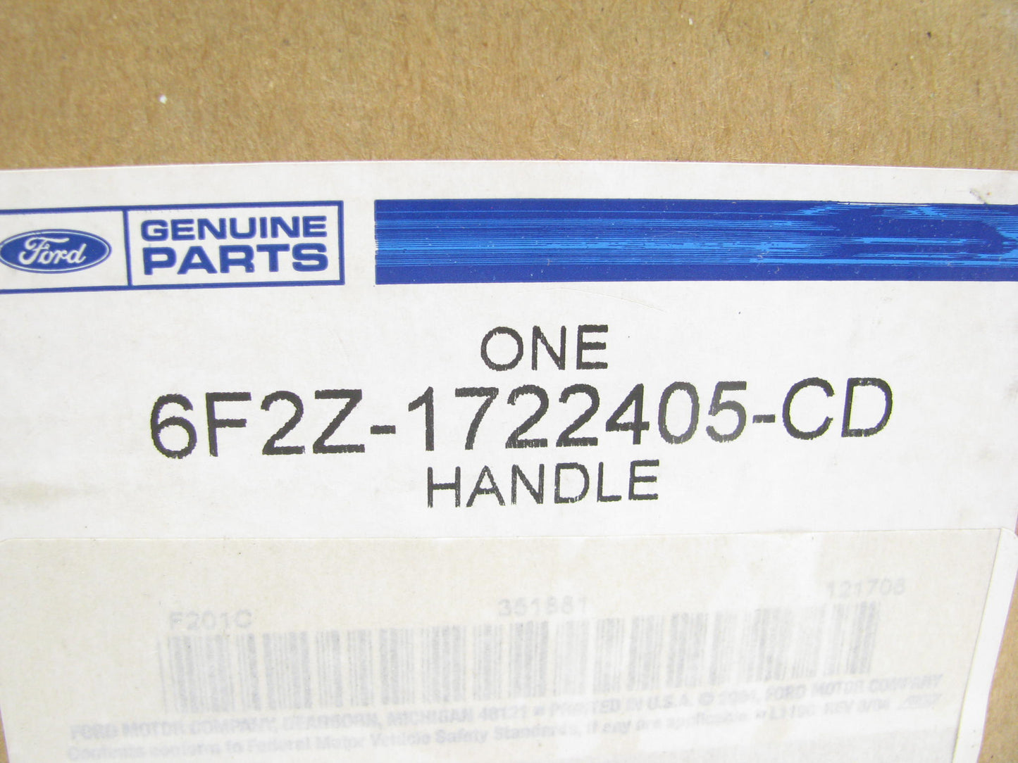 OEM Ford Front Left Exterior Door Handle 6F2Z-1722405-CD For 99-03 Ford Windstar