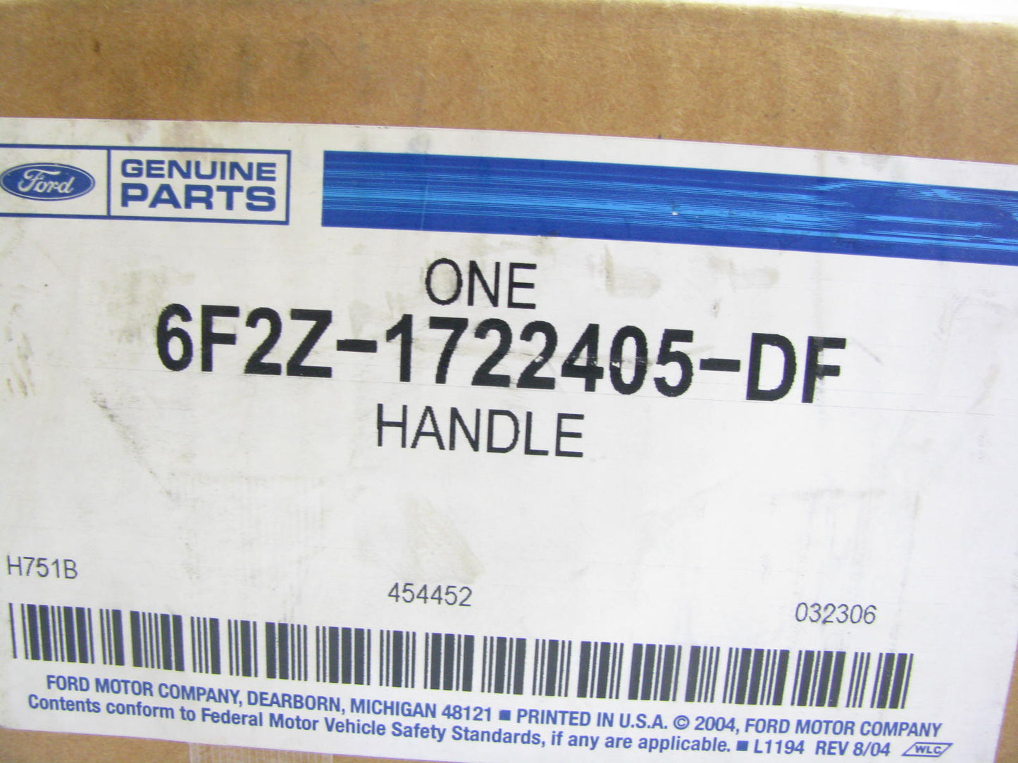 NEW - OEM Ford 6F2Z-1722405-DF Front Left Outer Door Handle 2007 Freestar