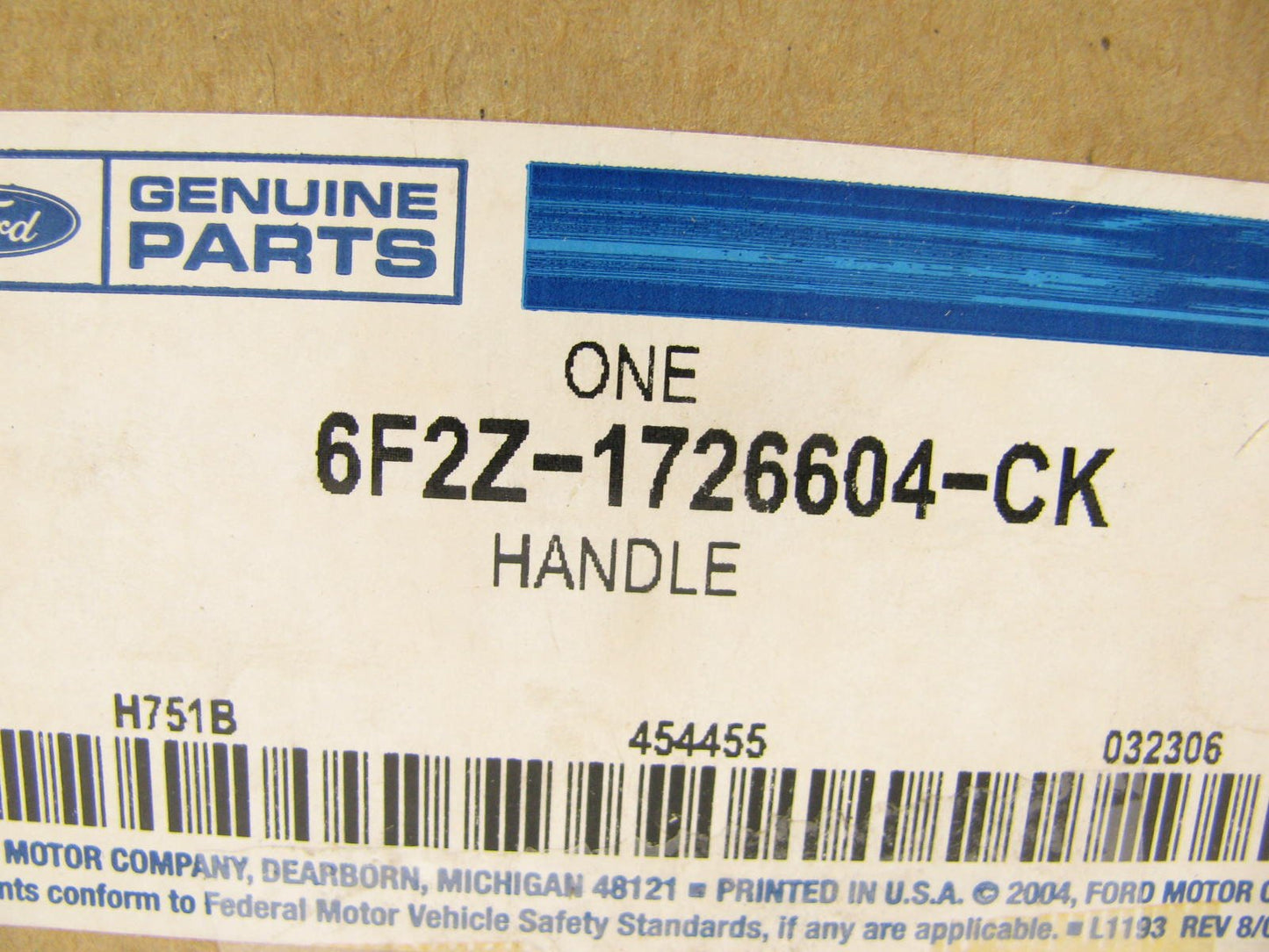NEW - OEM Ford 6F2Z-1726604-CK Right Sliding Outside Door Handle 2007 Monterey