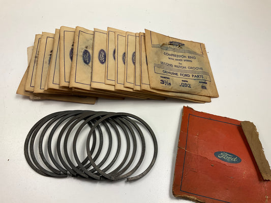 NOS - OEM Ford 81A-6149-A Engine Piston Rings STD 1932-1942 Flathead V8 90HP