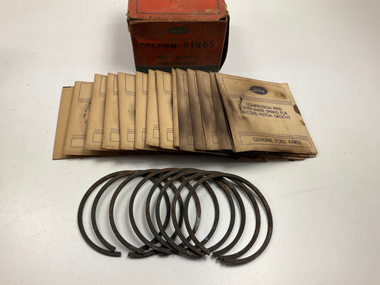 NOS - OEM Ford 81A-6149-J Engine Piston Rings .040'' 1932-1942 Flathead V8 90HP