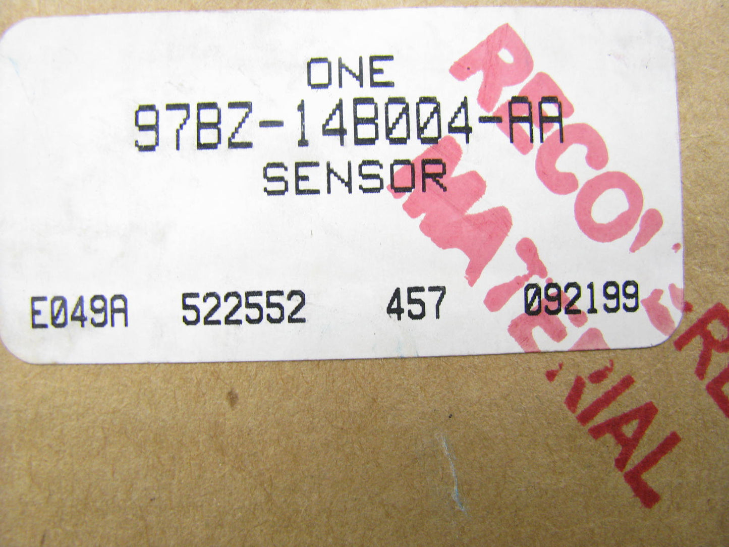 NEW - OEM Ford 97BZ-14B004-AA Front Right SRS Sensor 98-00 Contour Mystique