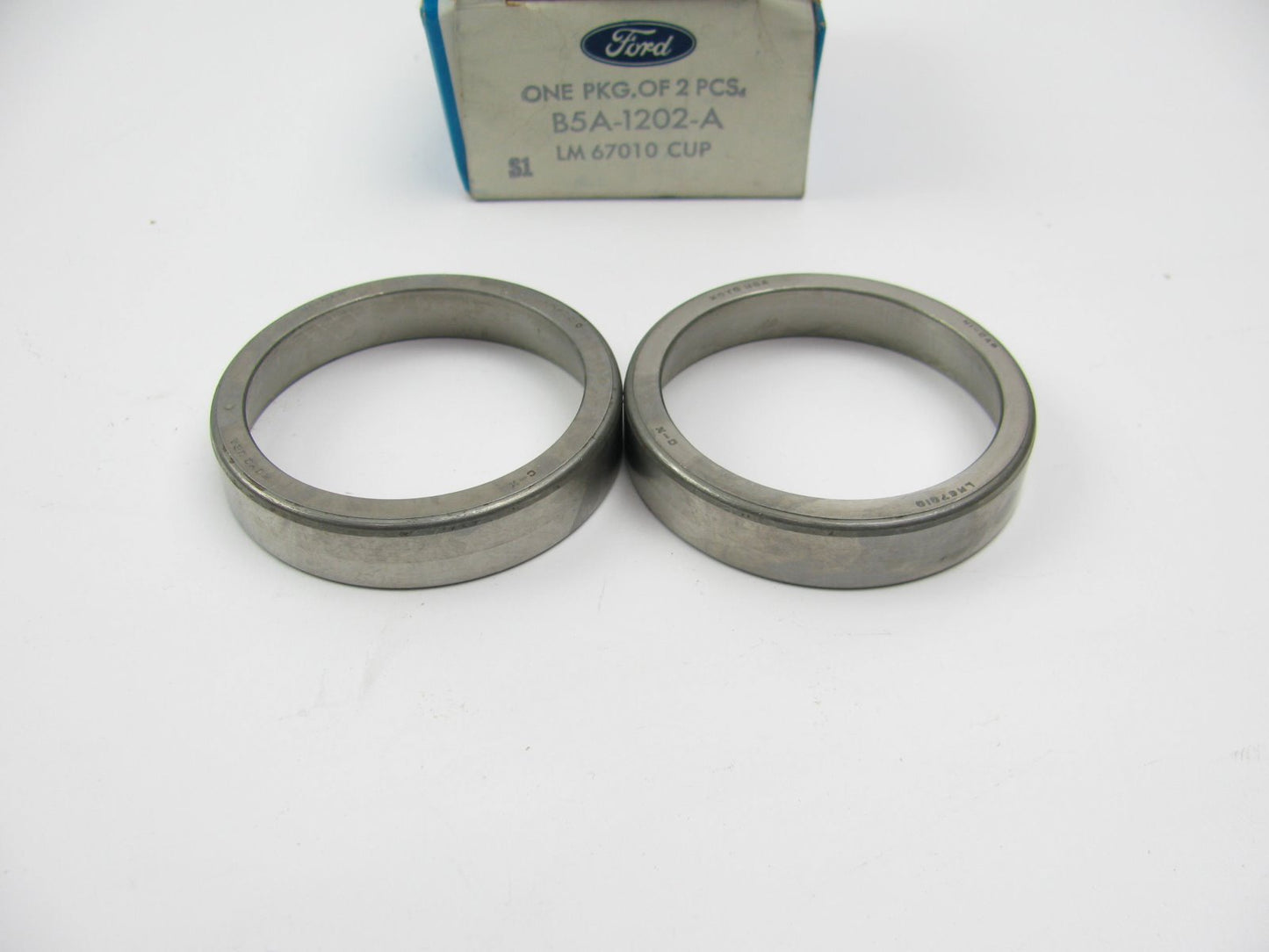 SET OF 2 PCS - NOS OEM Ford B5A-1202-A Inner Wheel Bearing Race