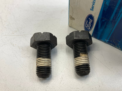 (2) NEW - OEM Ford B8AZ-6379-A Clutch Flywheel Bolt