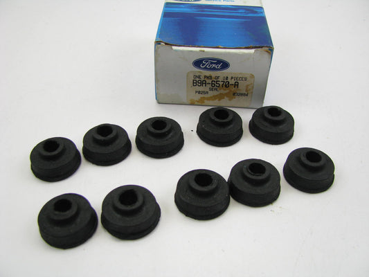 (10) NEW - OEM Ford B9A-6570-A Valley & Valve Cover Grommet W/ Molded Washer
