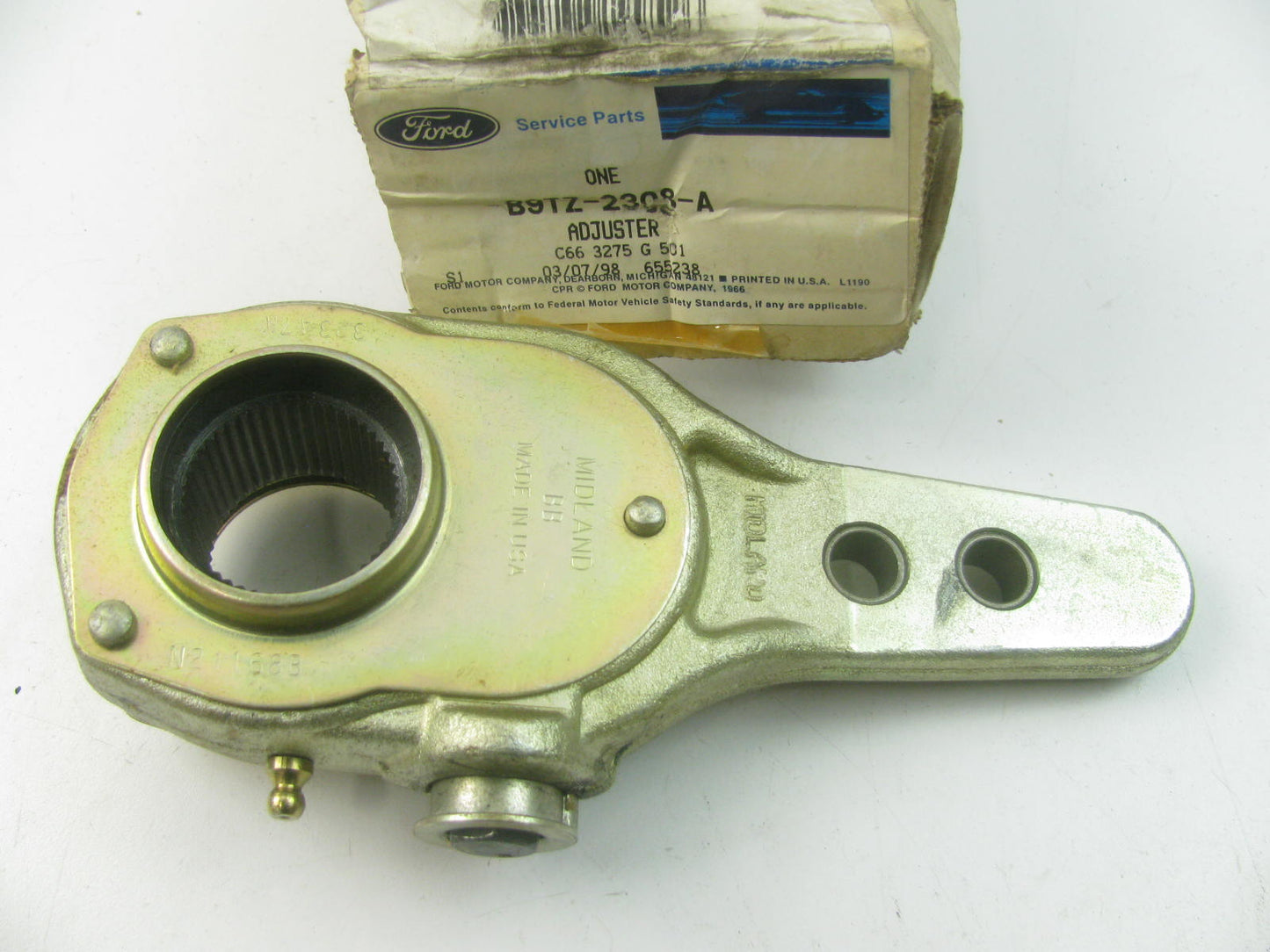 NEW - OEM Ford B9TZ-2308-A Front Right Air Brake Slack Adjuster 60-75 6M 9M 11M