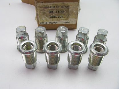 (9) Vintage OEM Ford BB-1132 Wheel Lug Nuts, Right Hand Thread, 75-77 P500
