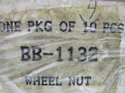 (9) Vintage OEM Ford BB-1132 Wheel Lug Nuts, Right Hand Thread, 75-77 P500