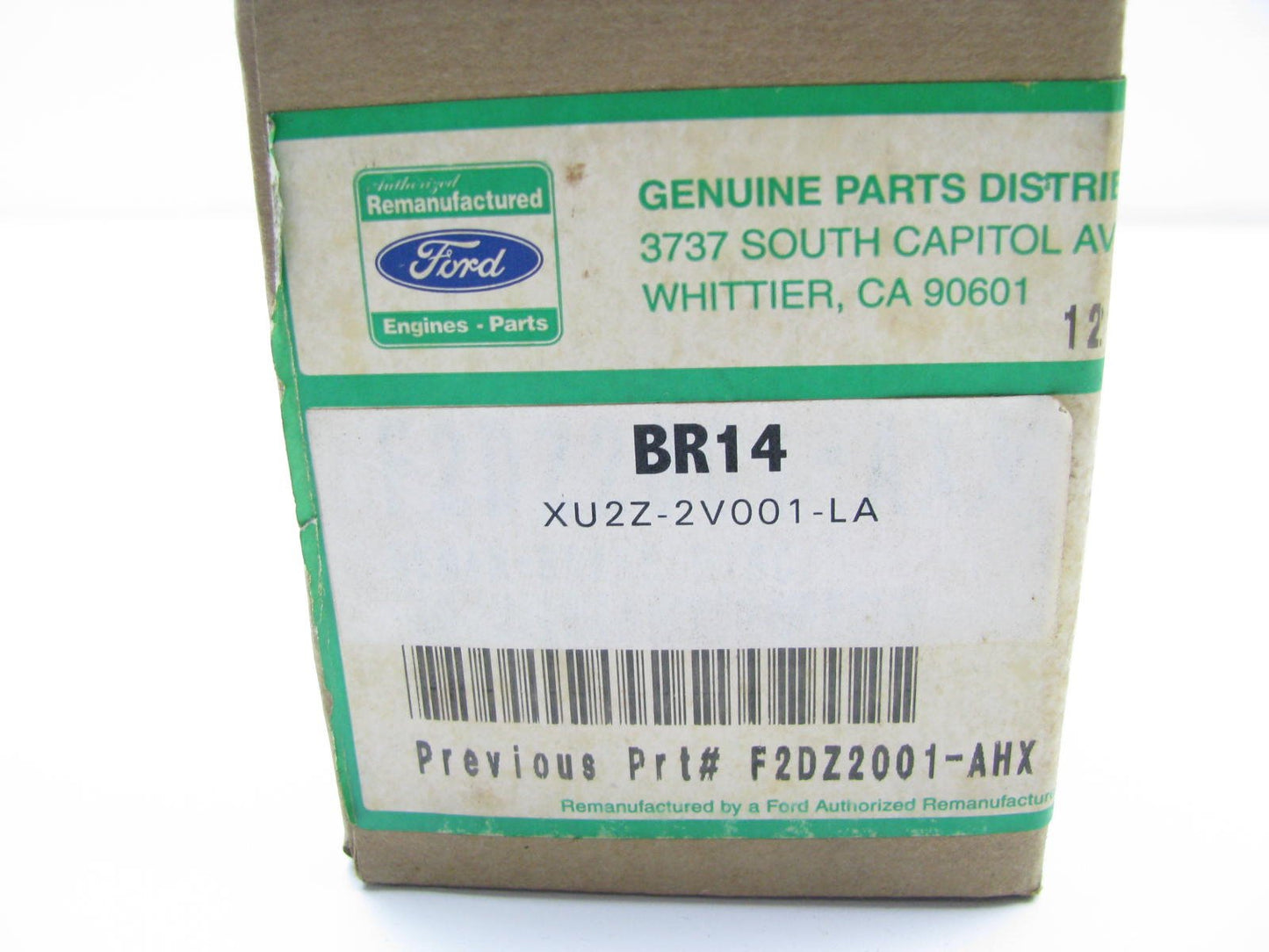 OEM Motorcraft BR14 Front Disc Brake Pads Ford # XU2Z-2V001-LA.