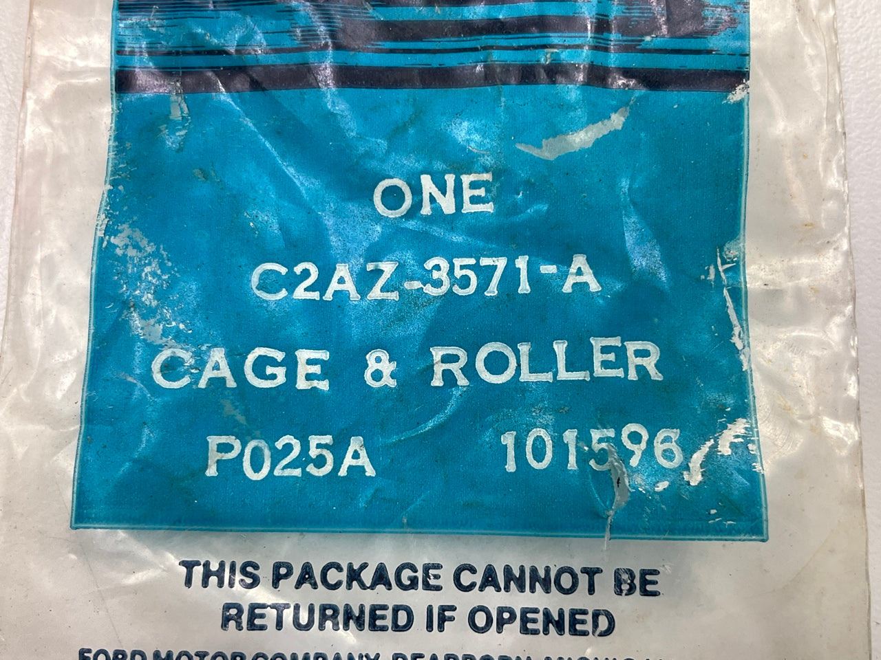NOS - OEM Ford C2AZ-3571-A Steering Gear Worm Thrust Bearing