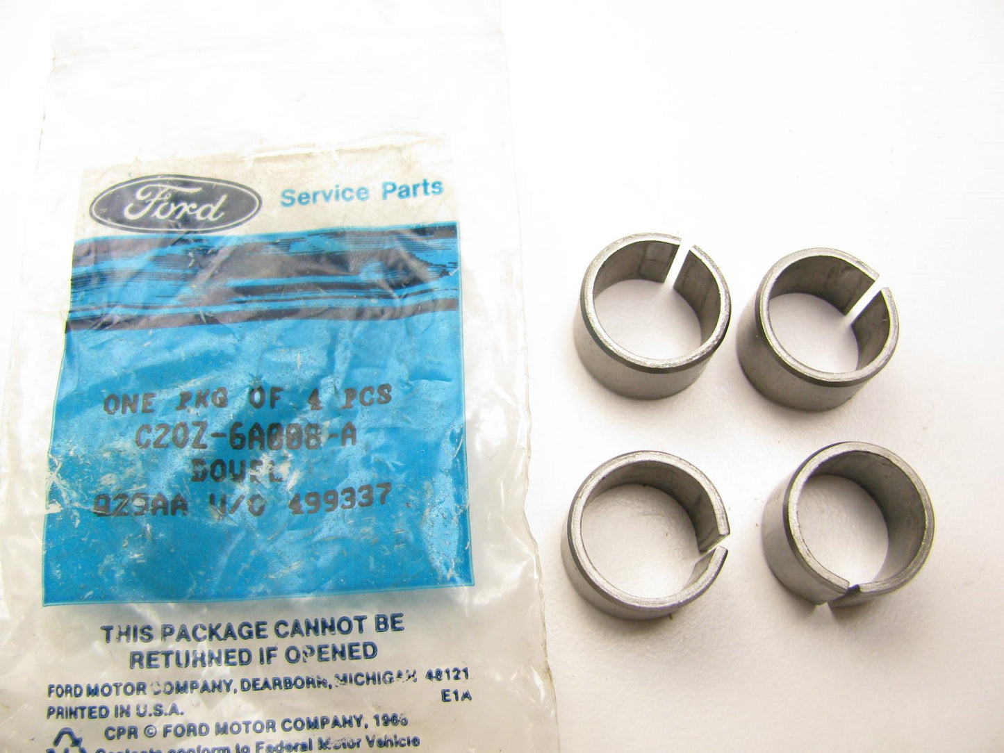 (4) NEW- OEM Ford C2OZ-6A008-A Cylinder Head To Block Dowels - 289 302 351W