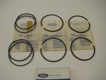 DOES (2) PISTONS - OEM Ford C3AZ-6148-F STANDARD Piston Rings Ford 289 302 V8