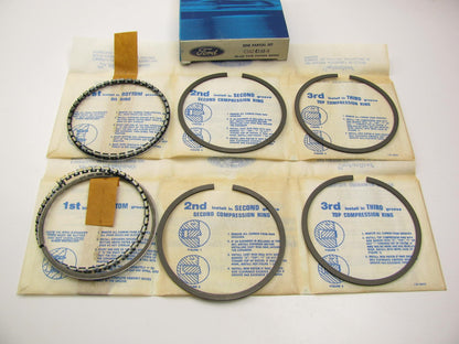 DOES 2 PISTONS  Ford C3AZ-6148-H Ring Set - 1965-68 289, 68-72 302 69-72 351 V8