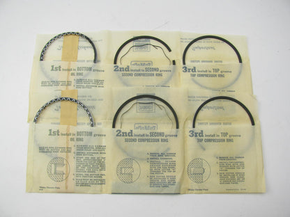 DOES (2) PISTONS - OEM Ford C3OZ-6148-A STD Size Piston Rings 63-83 Ford 200 250