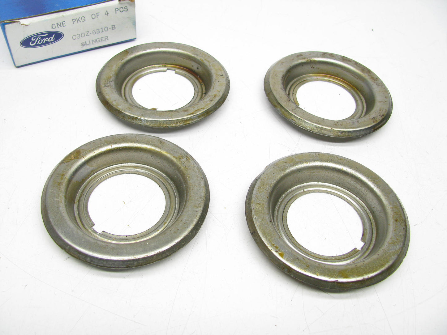 (4) NEW - OEM Ford C3OZ-6310-B Crankshaft Oil Slinger 1962-74 221 260 289 302-V8