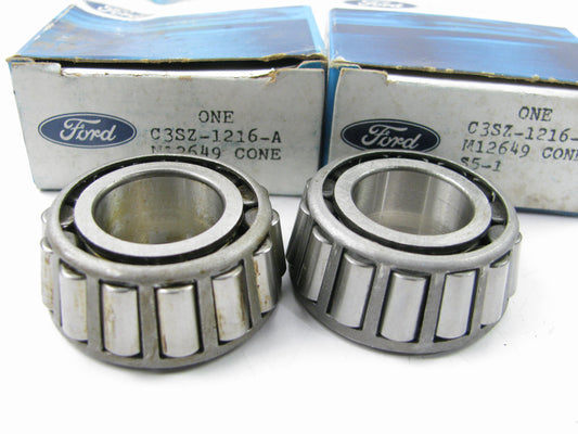 (2) NEW OEM GENUINE Ford C3SZ-1216-A FRONT Wheel Bearing Cones