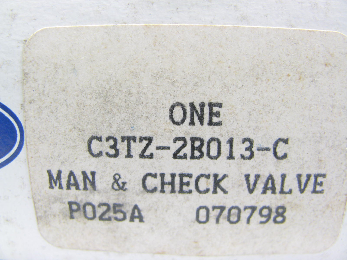 NEW GENUINE Brake Booster Check Valve 1963-64 Ford F350, 68-72 F500 F750 Truck