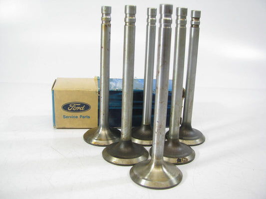 (6) NEW - OEM Ford C5TZ-6505-A Engine Exhaust Valve 1965-1974 240 300-L6
