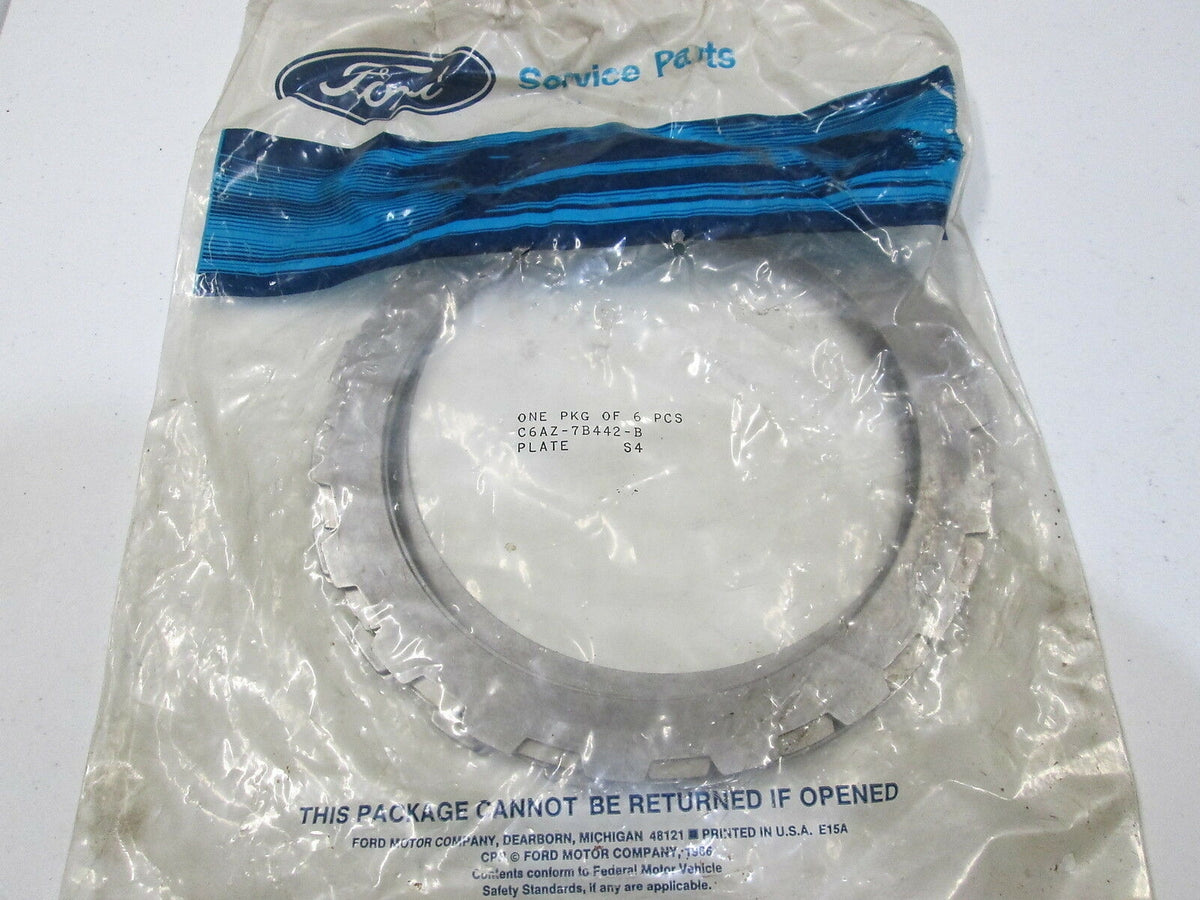 (6) NEW - OEM Ford C6AZ-7B442-B Transmission Reverse Clutch Steel Plate, C6