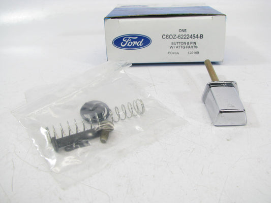 NEW - OEM Ford C6OZ-6222454-B Front Door Handle Button Kit 66-71 Fairlane Torino