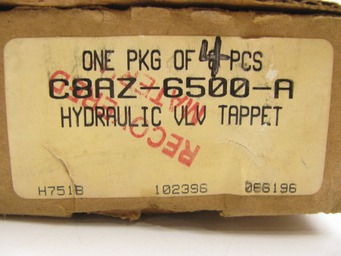 (4) NEW - OEM Ford C8AZ-6500-A Hydraulic Valve Lifters