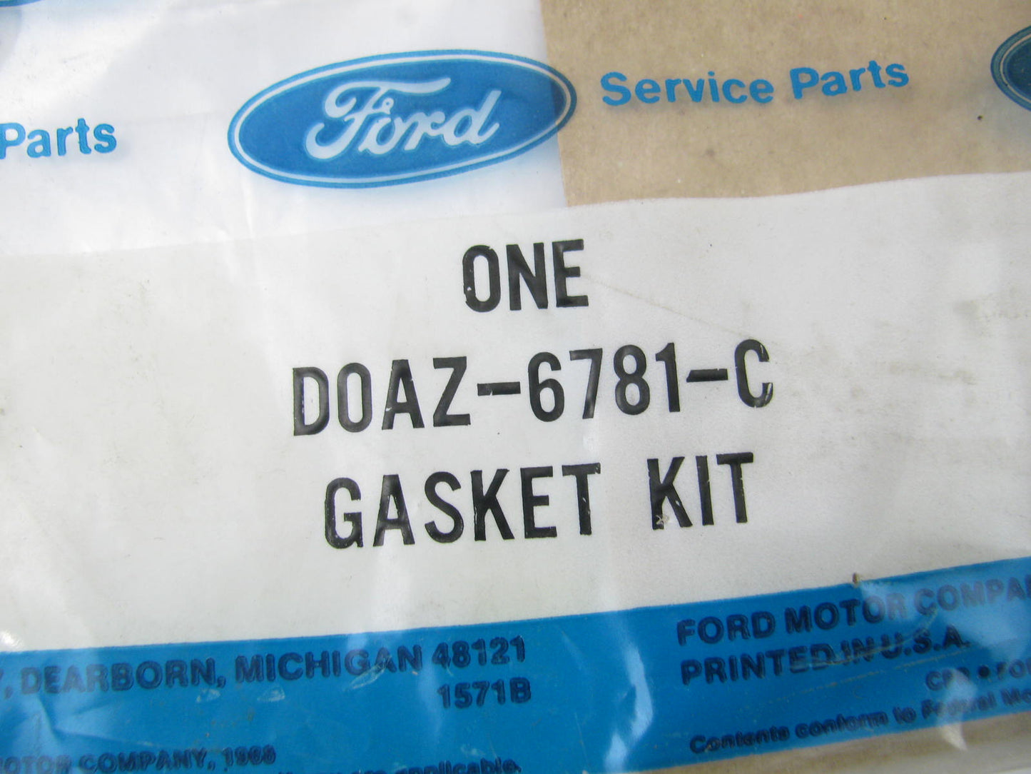NEW GENUINE D0AZ-6781-C Engine Oil Pan Gasket Set 69-93 Ford Mercury 351 V8