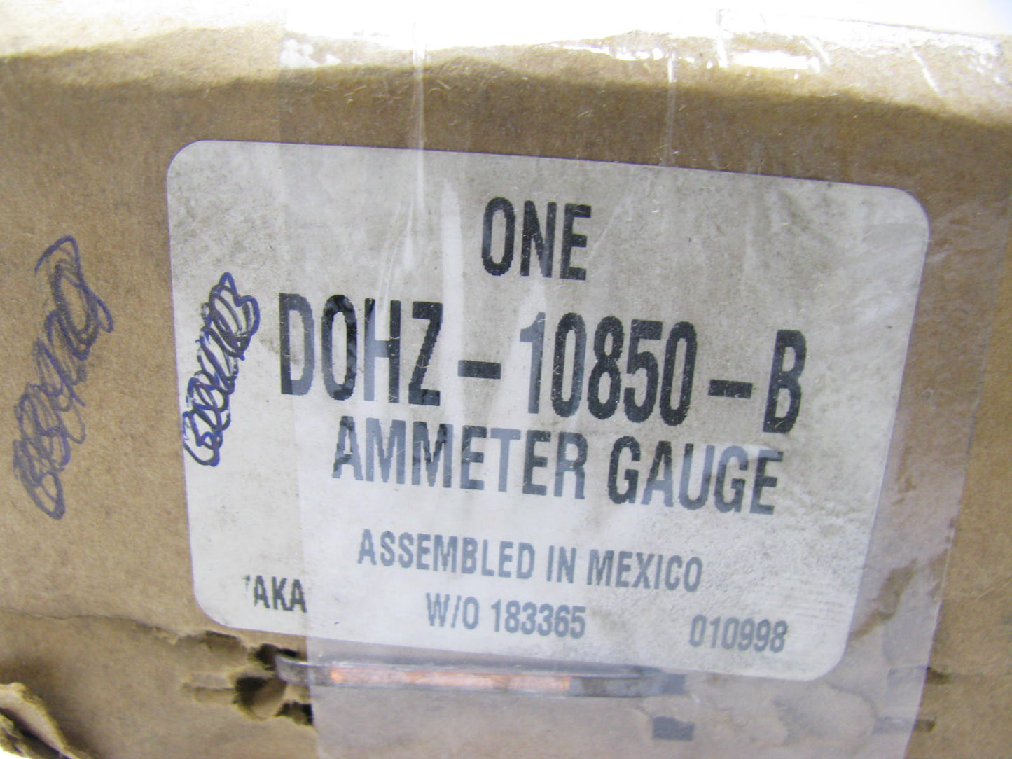 NEW - OEM Ford D0HZ-10850-B Ammeter Gauge 1970-1972 F350 B500/750 F500/750