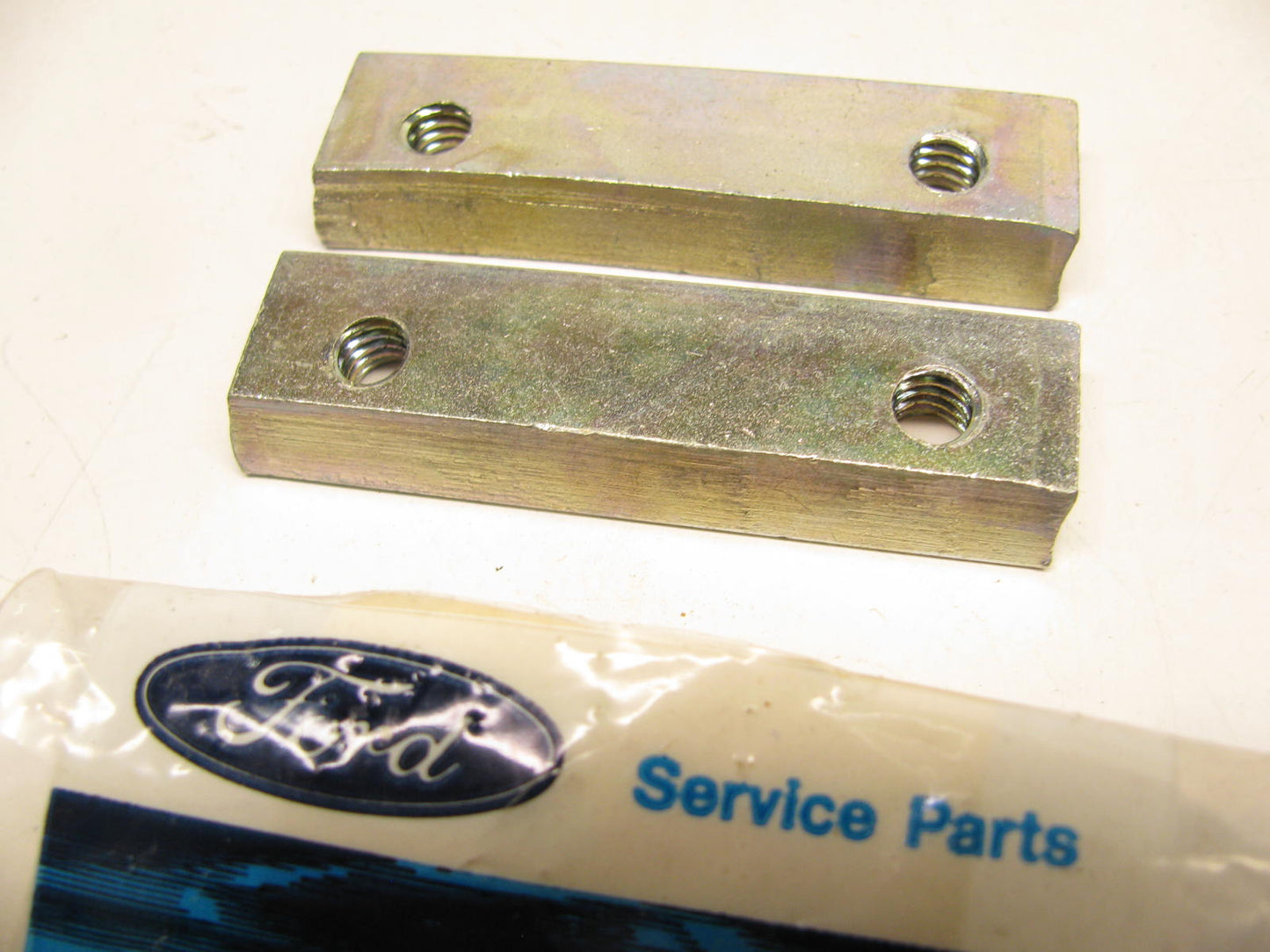(2) NEW - OEM Ford D0HZ-16874-A Hood Catch Plate 1973-1990 LN600/750