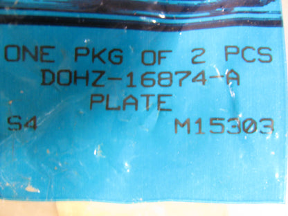 (2) NEW - OEM Ford D0HZ-16874-A Hood Catch Plate 1973-1990 LN600/750